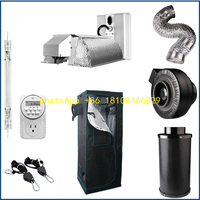 HPS 1200W with 1000w Led Grow Light Greenhouse Complete Kits Grow Box Indoor 600D Hydroponics 200*200*200cm