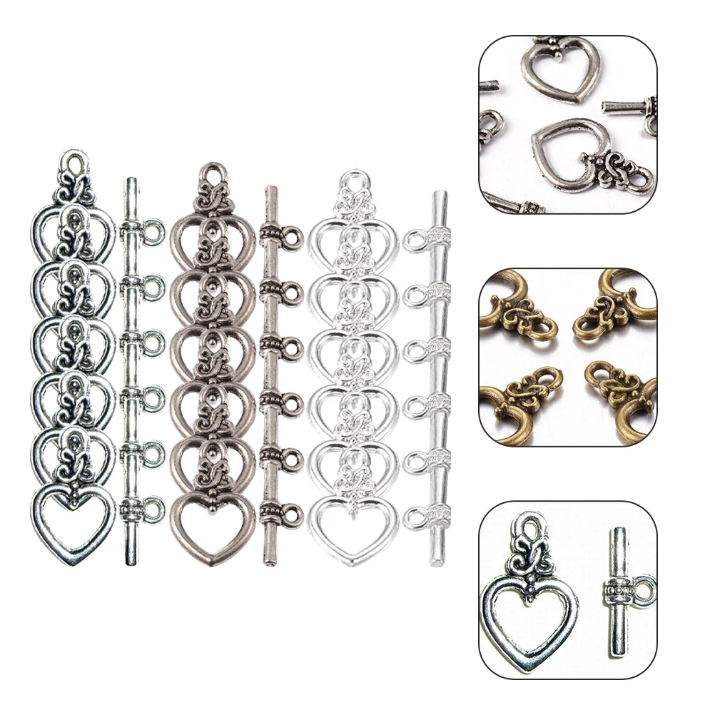 

Alloy Toggle Diy Jewelry Necklace Connecting Clasps Metal Bar Ring Clasps Bracelet Making Tools Lightweight Durable Repair