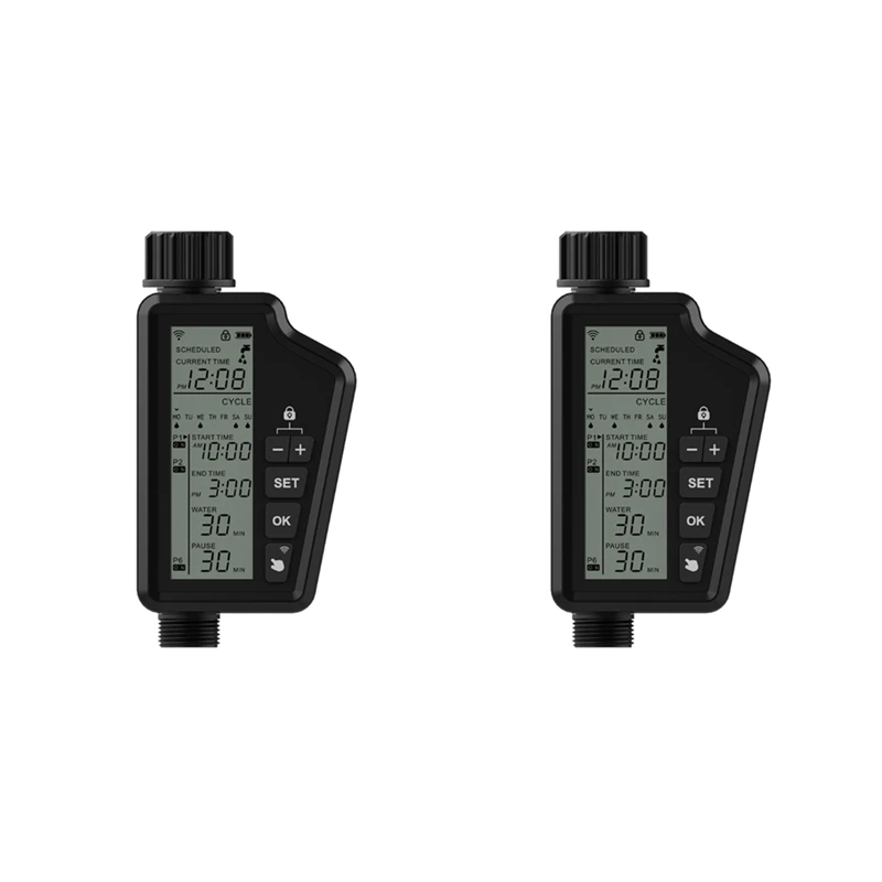 Abgr-tuya wifi temporizador de rega inteligente, controlador digital automático de irrigação de jardim para vida inteligente app alexa google casa