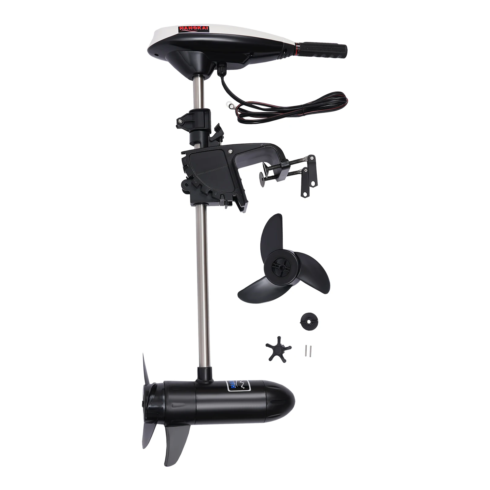 Marine Elektrische Boegschroef 12V 552W Zuiver Koper Motor 1300R/min 4-5 km/u 3 Bladeren Propeller 100 cm Hoogte