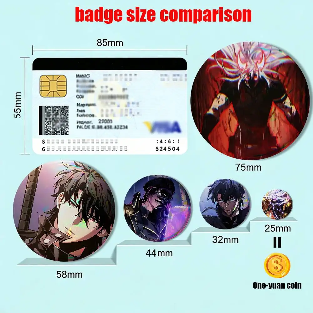 Islat Han Pick me up HD Print 58mm 44mm Round Lapel Pins Pretty Derby Round Display Brooches Brooch Badges