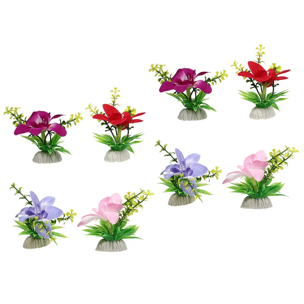 

8 Pcs Sushi Decor Decoration Flower Table Decorations Artificial Flowers