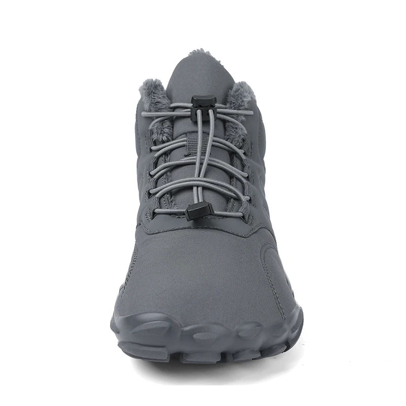 Mens Hiking Shose BareFoot Boots Winter Waterproof Snow Boots Outdoor Walking Shoe Warm Fur Ankle Leisure Non-slip Hiking Shose image 3