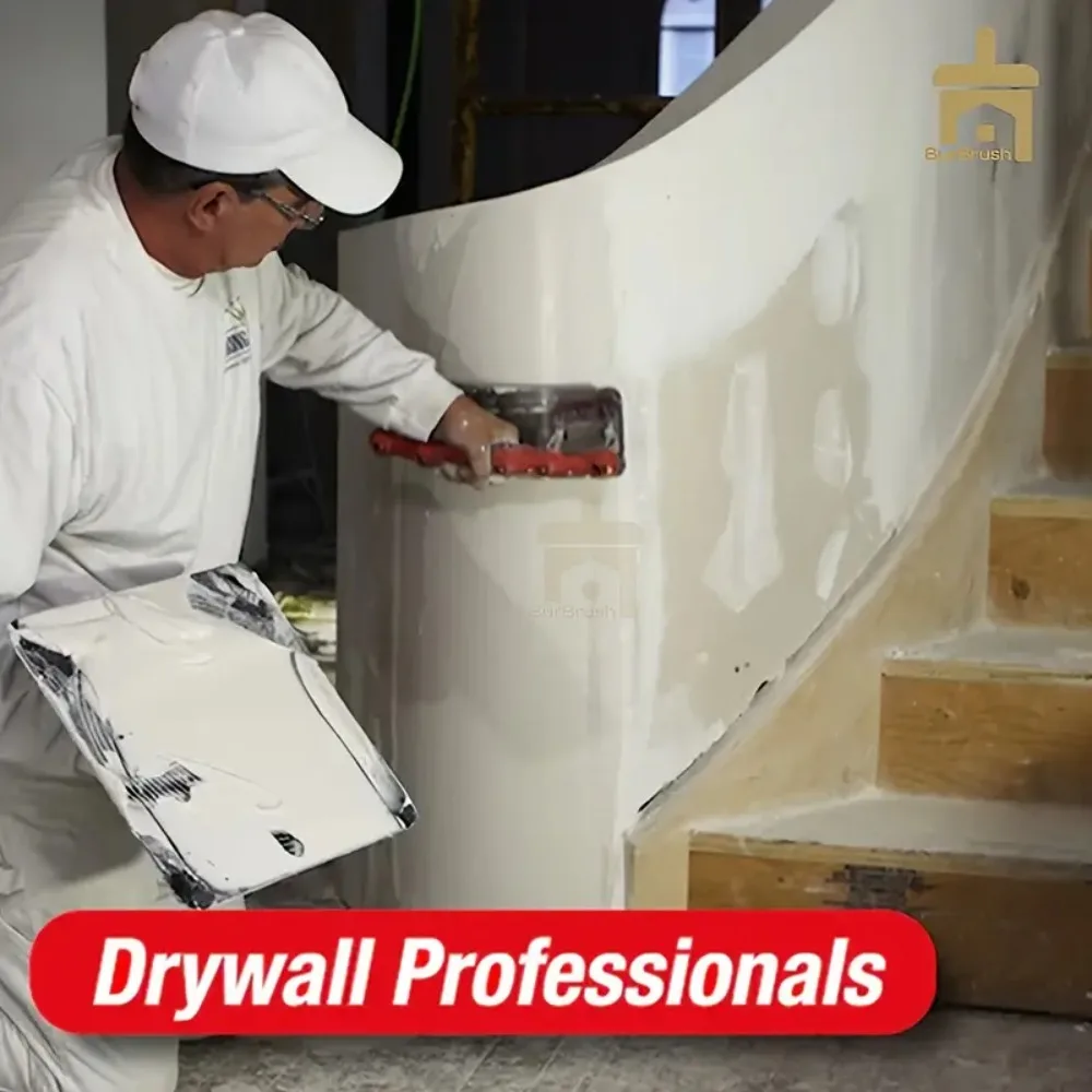 Durable Arc Paint Trowel Smooth Non-slip Handle Scrape Putty Trowel Adjustable High Carbon Steel Putty Spatula Wall Treatment