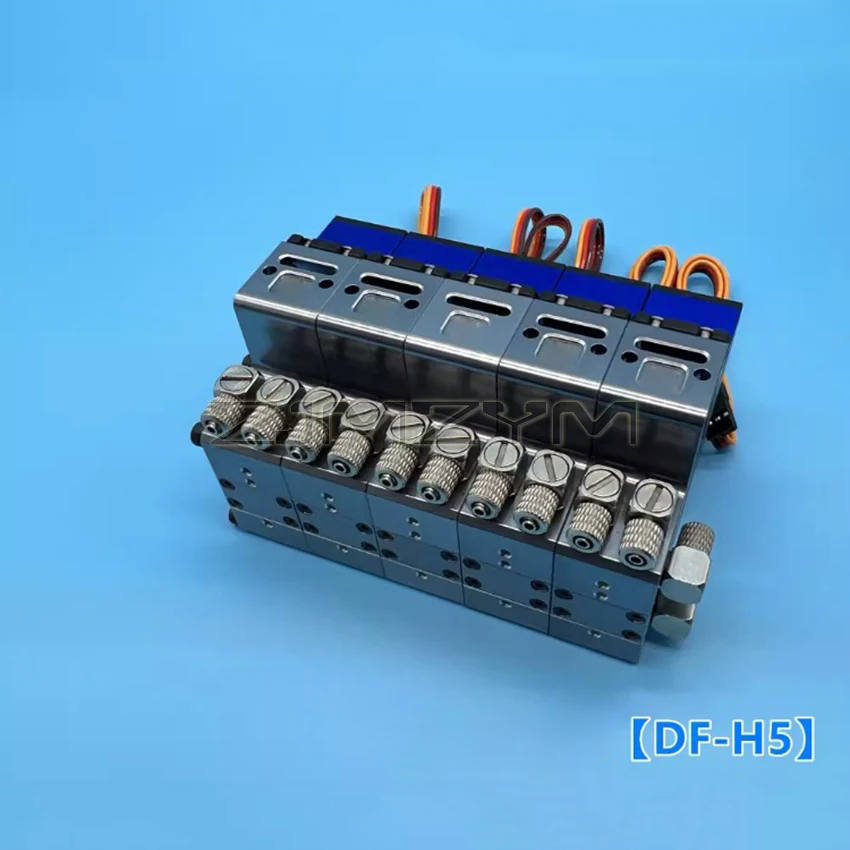 DF-H2/3/4/5 Гидравлический направляющий клапан RC Гидравлический реверсивный клапан Поворотный гидравлический клапан для радиоуправляемой модели экскаватора Аксессуары
