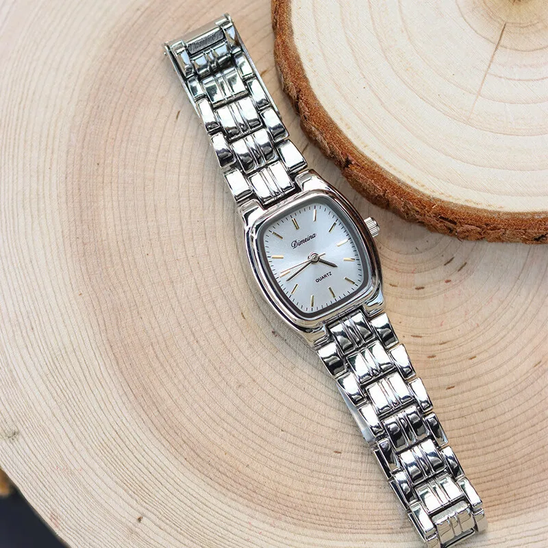 Exquisite Women'S Wristwatch, Small Green Watch, Vintage Steel Strap Watch, Women'S Antique Watch, Women'S Wristwatch.