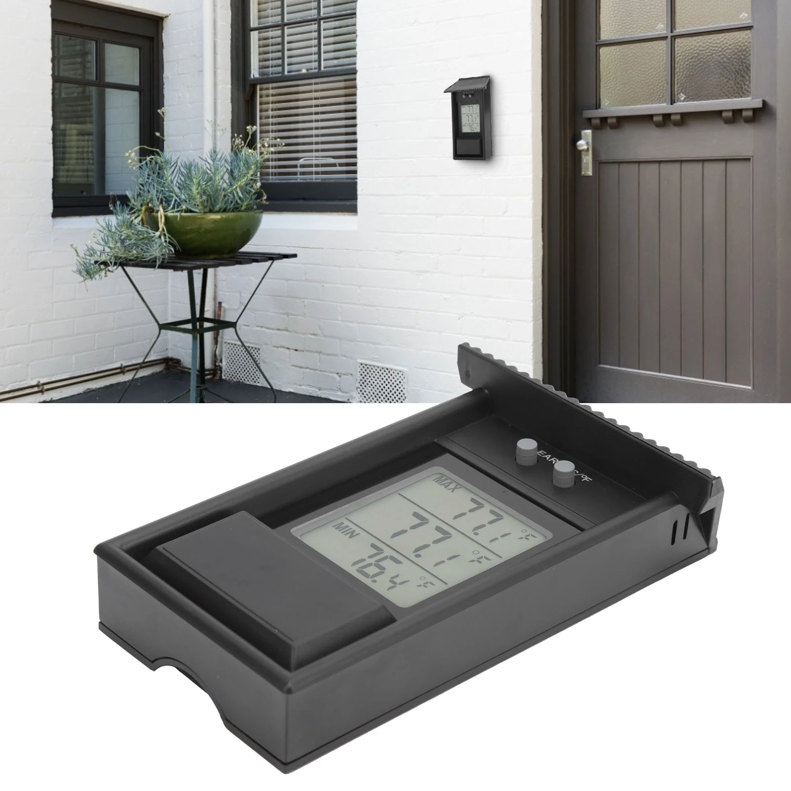 Garden Thermometer Digital Thermometer Outdoor Temperature Meter Gauge for Garden Greenhouse