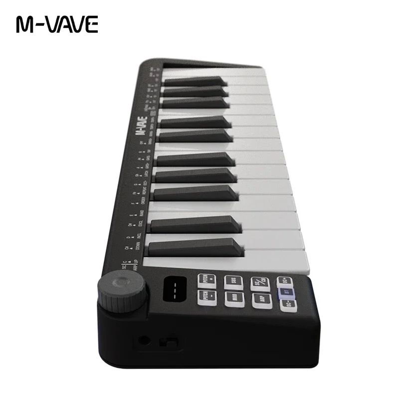 M-vave SMK-25 mini MIDI-instrumenttoetsenbord, 25-speed, ondersteunt draagbare USB draadloze verbinding