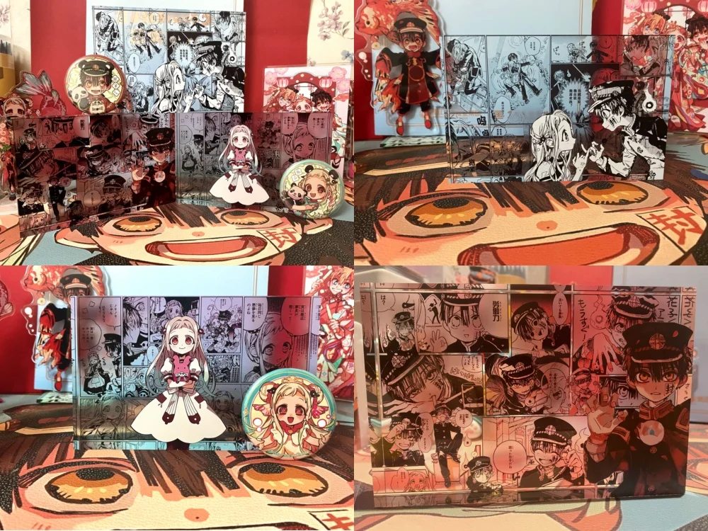 Anime toalete-bound hanako-kun hanako kun yashiro nene alta transparência acrílico figura acessório desktop ornamento modelo presentes