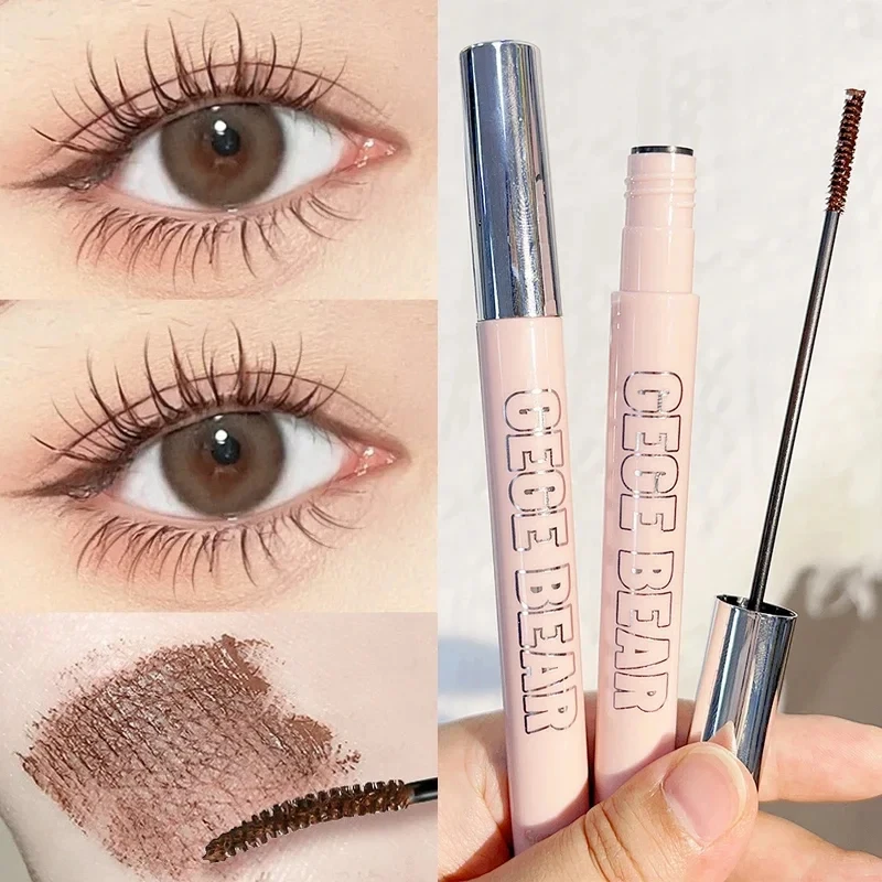 Ultrafeine kleine Bürsten-Mascara, verlängert die Wimpern, dicke, wasserdichte, natürliche, schwarzbraune Wimpern-Make-up-Tools ﻿ Kosmetik