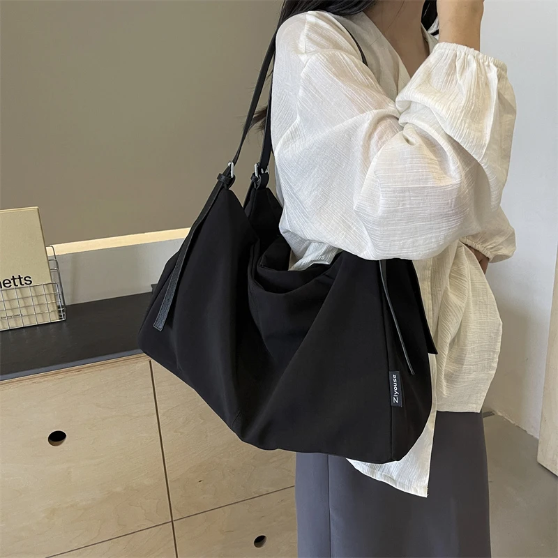 

Tiptoegirls Cotton Fabric Large Capacity Shopper Autumn Winter Totes Black Green Luxury Women Shoulder Bags Solid Brand Handbags