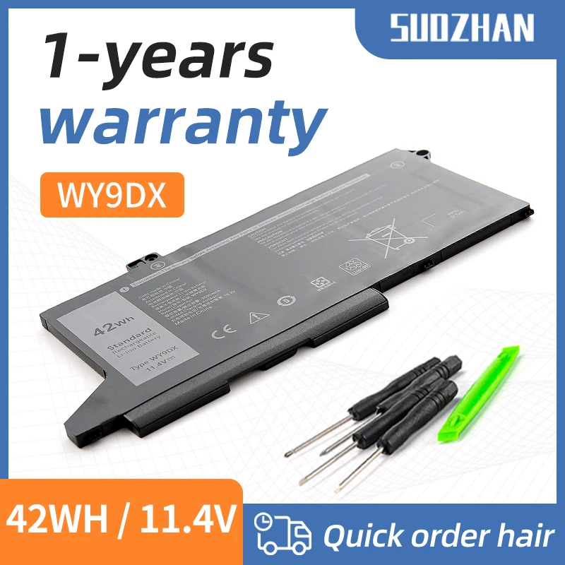 

SUOZHAN 42Wh WY9DX Laptop Battery for Dell Latitude 5420 5520 Precision 15 3560 Series P137G P137G001 P104F P104F001 P104F002 01