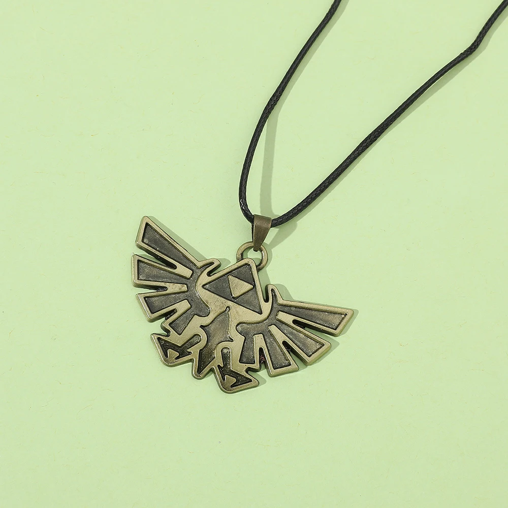 Legend Hylian Shield Sheikah Eye Majora's Mask Sword Triforce Symbol Pendant Zelda Tears of the Kingdom view 4