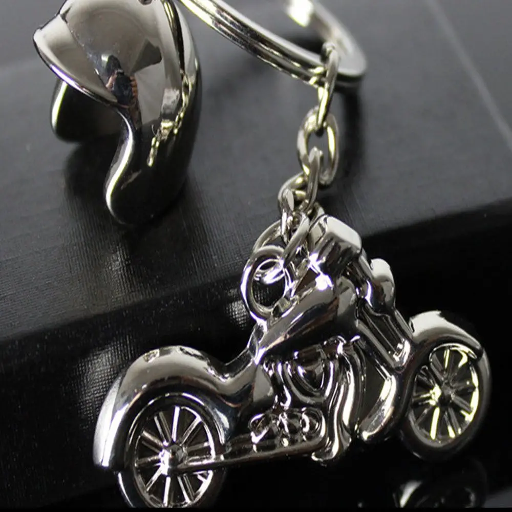 Jewelry Hot Sale Key Holder Motocross Smart Motor Keychain Metal Key Rings Motorcycle Helmet