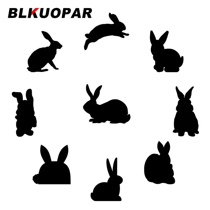 

BLKUOPAR For Sitting Rabbit Car Stickers Anime Vinyl Decals Waterproof Creative Caravan Motorcycle Decor Car Styling