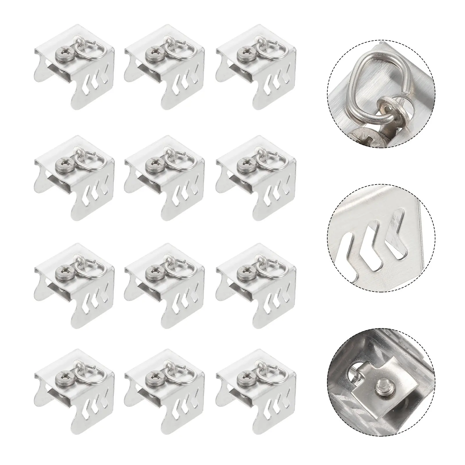 20Pcs Premium Stainless Steel Curtain Rod Rail Sealing Plugs End Caps Finials Easy Install Decorative Drapery Rod End Sealer