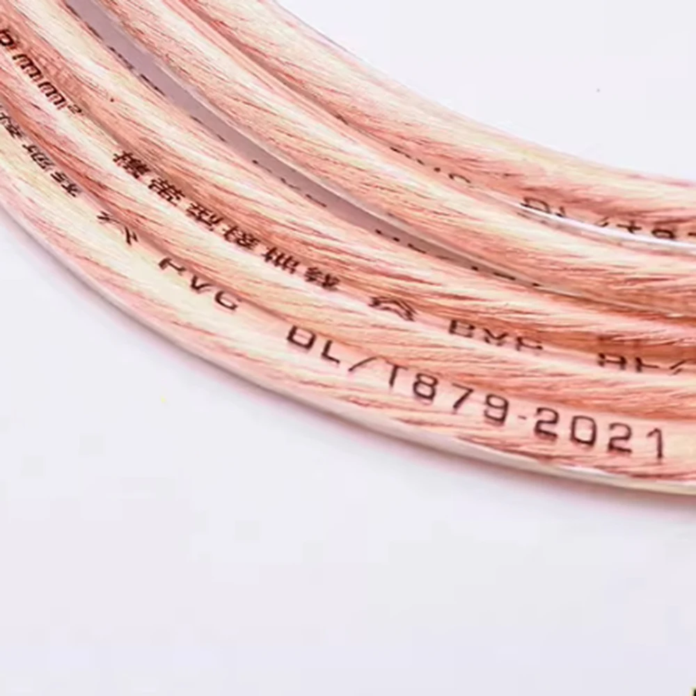 

DIY 16 Square Soft Copper Grounding Cable Standard Power Fittings Battery Cable with Clips for Electrical Wiring