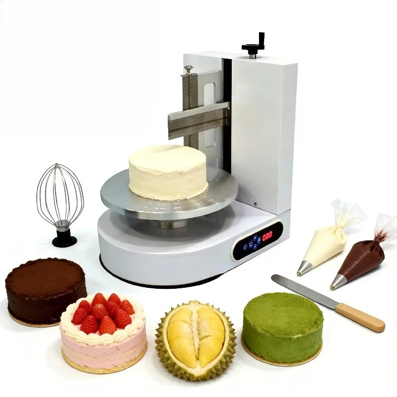 Fully Automatic Cake Smoother Machine Cake Maker Electric Frosting Decorating Icing Machine for Layer Crepe Production