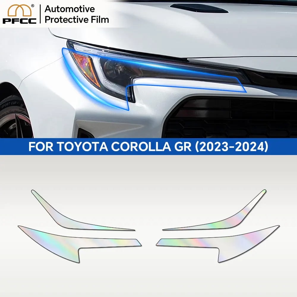 

For Toyota Corolla GR 2023 2024 Precut Headlight Rearview Film Car Bra Clear PPF TPU 8.5mil Anti Scratch Paint Protection Film