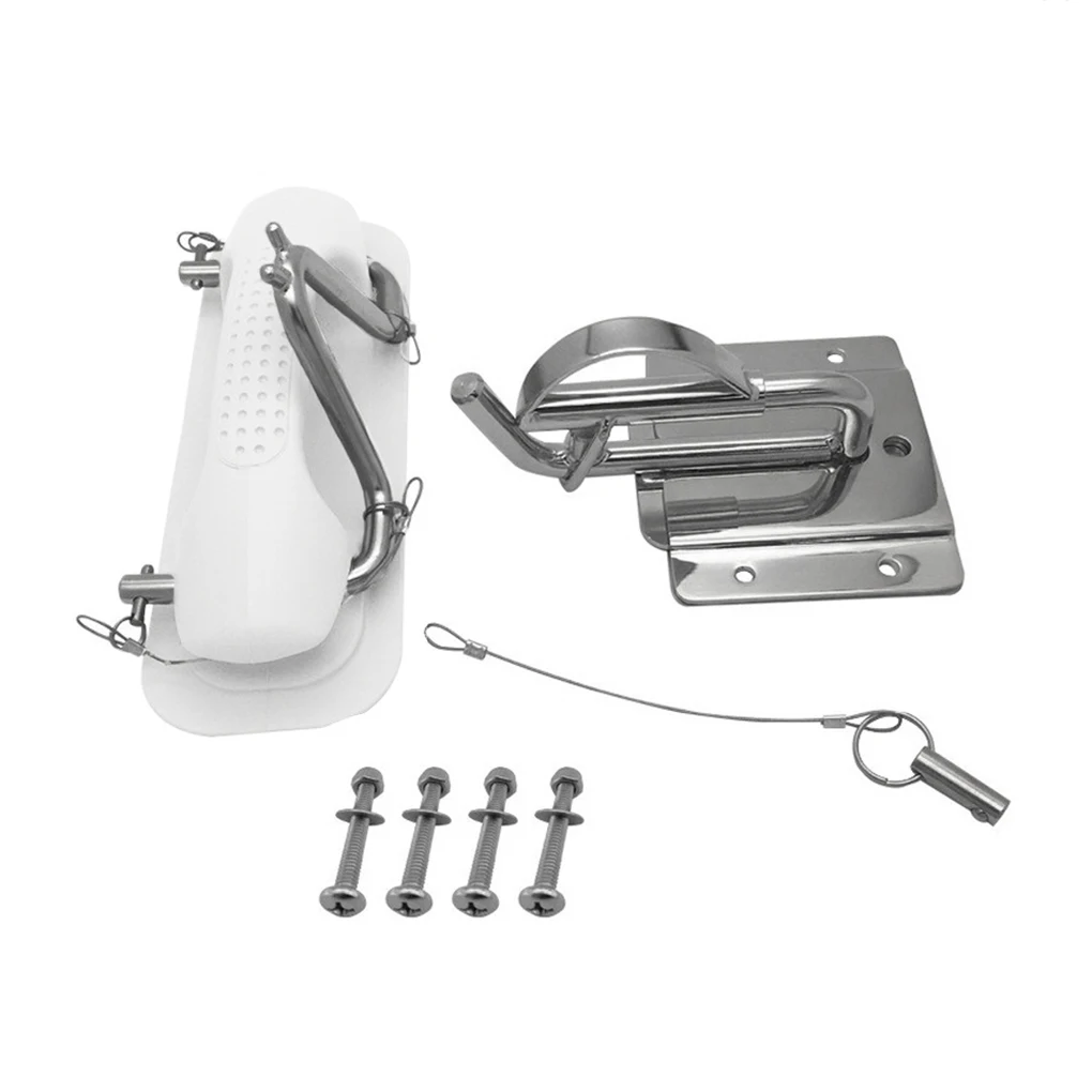 Boat Snap Davits Set Practicability Boat Grab Handle Marine Hardware Boat Cleat Quick Davits System for Dinghy Yacht Marine