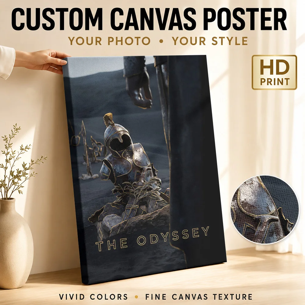 The Odyssey Ancient Warrior Tomb Framed Canvas Poster Custom Spiritual Mythology Wall Paintings Decoration for Meditation Room
