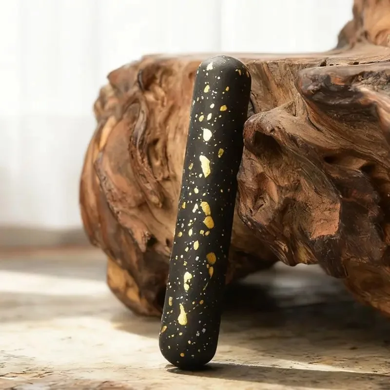 Hui Ink Golden Unchanged Ink Block, Pine & Oil Soot Natural Grinding Ink for Chinese Brush Painting