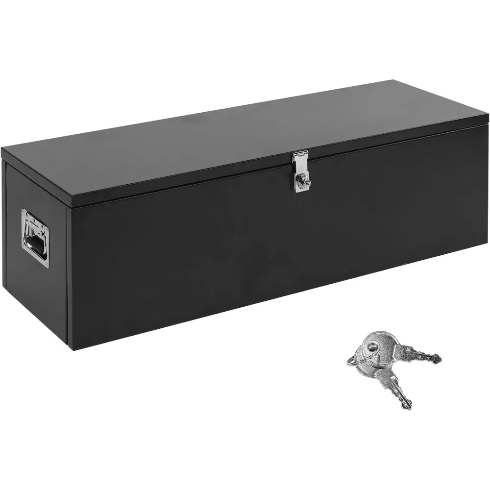 

39-дюймовый сверхмощный черный стальной компактный ящик для инструментов для грузовиков на днища для использования и хранения