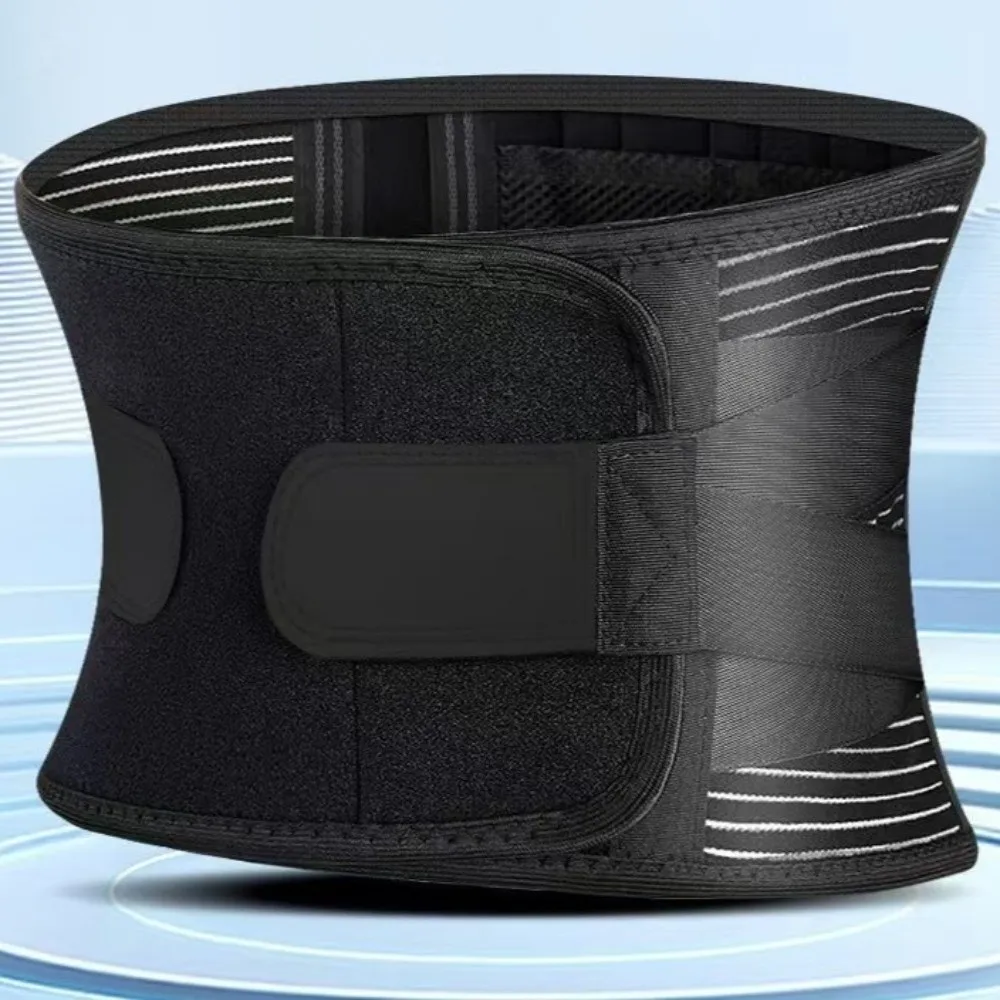 

Practical Adjustable Breathable Waist Braces 16-hole Mesh Anti-skid Brace Support Belt Double Pull 6 Stays Waist Trainer Fitness