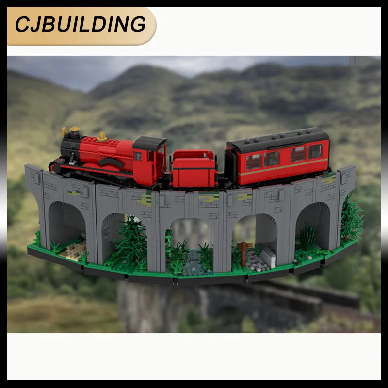 1572pcs Classic Movie Scene MOC Glenfinnan Viaduct Building Block Castle Model DIY Assembly Bricks Toy For Collectors
