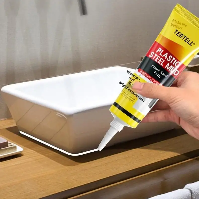 ^Toilet Waterproof And Mildew Proof Caulking Glue White Plastic Steel Mud Waterproof Glue Bathroom Sealing Kitchen Sink Dedicate