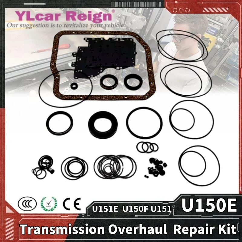 U151E U150E U150F U151 Automatic Transmission Gearbox Overhaul Rebuild Repair Kit Seals Gasket Fit O-rings for TOYOTA Highlander