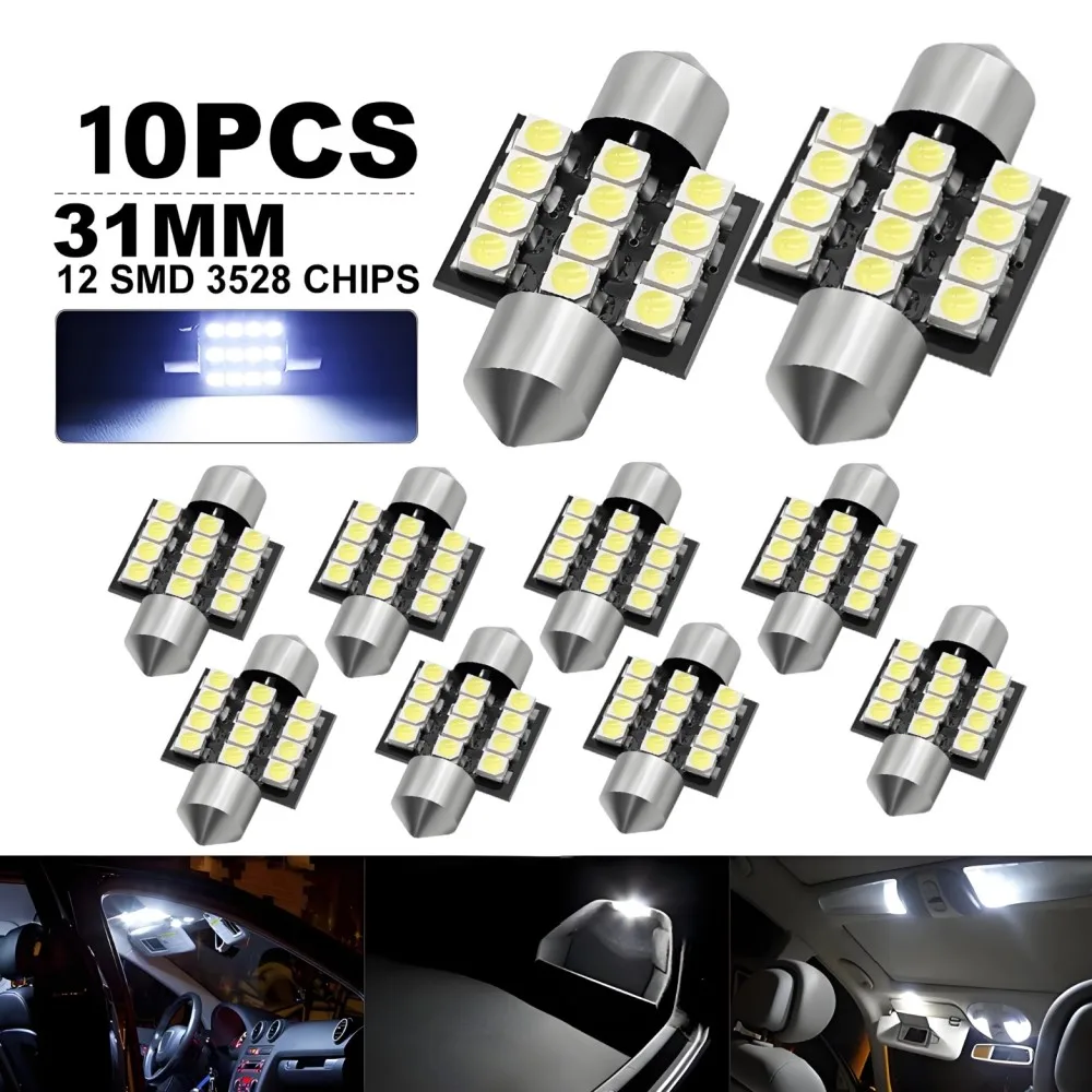 10PCS C5W Led Bulbs…