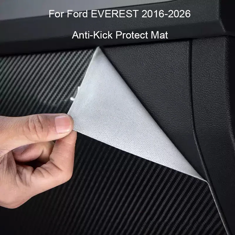 باب السيارة الداخلي الخارجي Theshold المضادة للركلات حماية الوسادة بولي Leather الجلود الجذع المضادة للأوساخ مقاومة للخدش لفورد ايفرست 2016-2026 #5