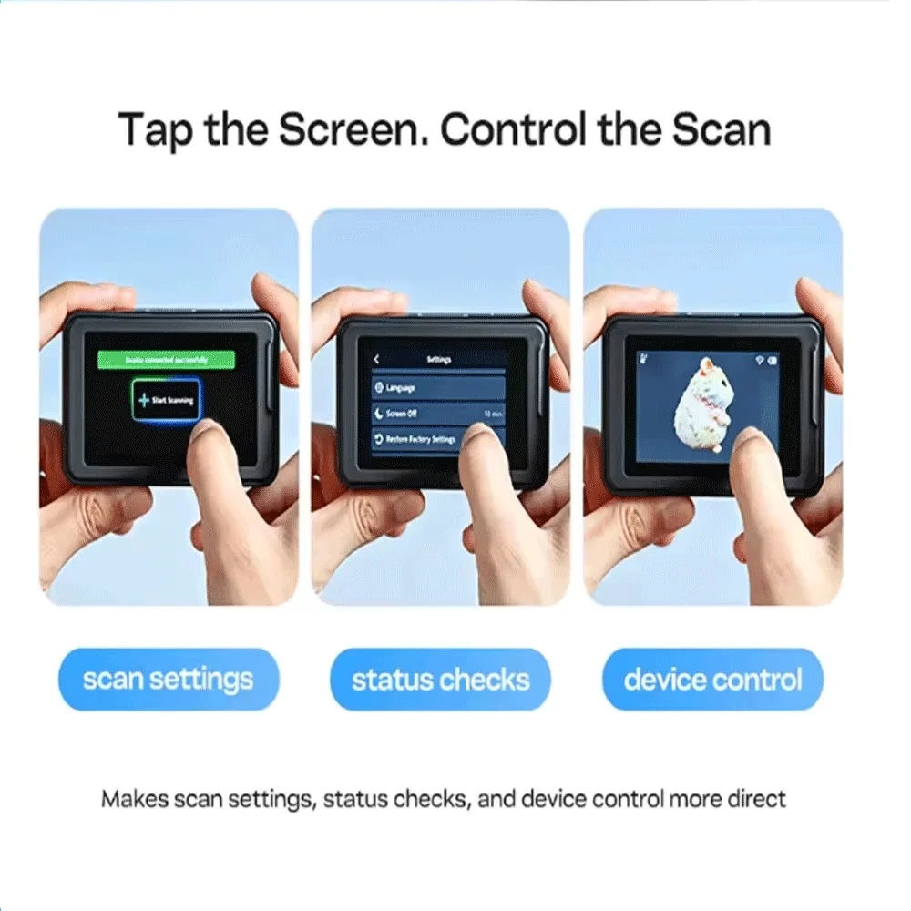 Creality Pika 3D Scanner Portable 0.03mm Accuracy 110FPS High Speed Mini 3D Model Maker for 3D Printing