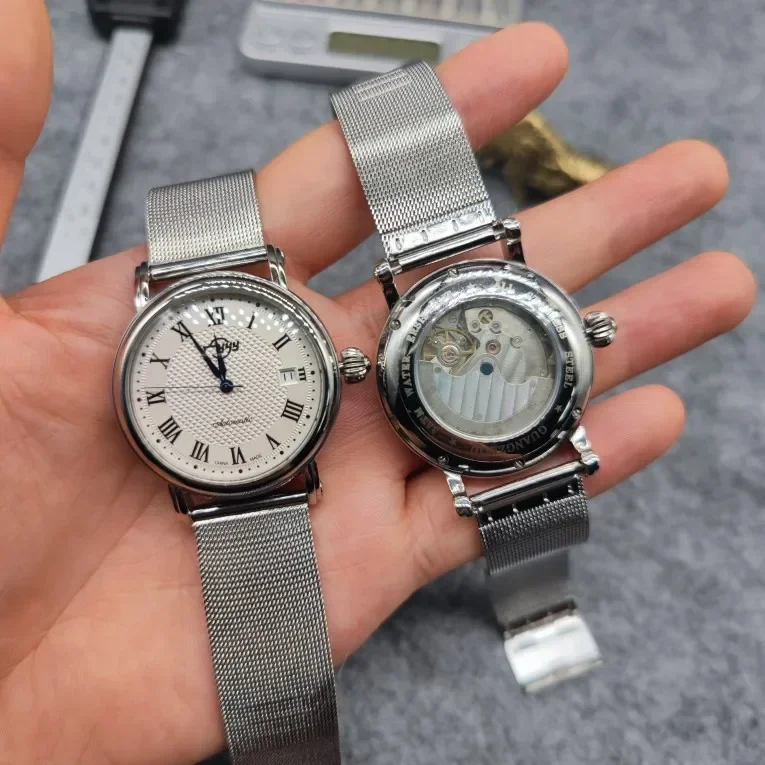 Men's Fashion & Casual Automatic Self-Wind Mechanical Watch Center-Seconds Automatic Date Vintage Mechanical Wristwatches