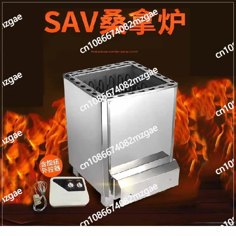 Electric Sauna Heater Stove External Controller Overheating Protection Stainless Steel Spa Sauna Room Steam Generator