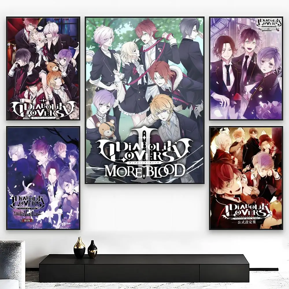 Gothic Anime Diabolik Lovers Poster High-Grade For Home Room Bar Cafe Decoration Art & Present