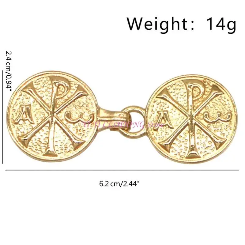 N5KF Vintage Sweater Clips Cardigan Cloak Clips Shirt Brooch Clasp for Girl