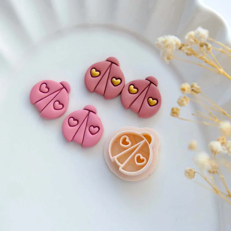 Penguin/Fish//Love Lady BugRabbit Polymer Clay Cutter Earring Cutters Cutting Molds Animal Clay Cutter Earring Jewelry Making