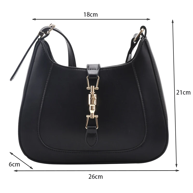 Top Quality Luxury Brand Purses and Handbags Designer Leather Shoulder Crossbody Bags for Women Dual Straps Underarm Sac A Main