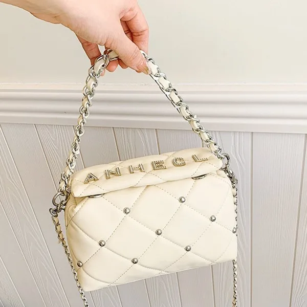 

2025 Summer Quilted Chain Bag - Women's Crossbody Shoulder Purse, Lightweight Retro Mini Bag, Stylish Daily Essentials Carrier