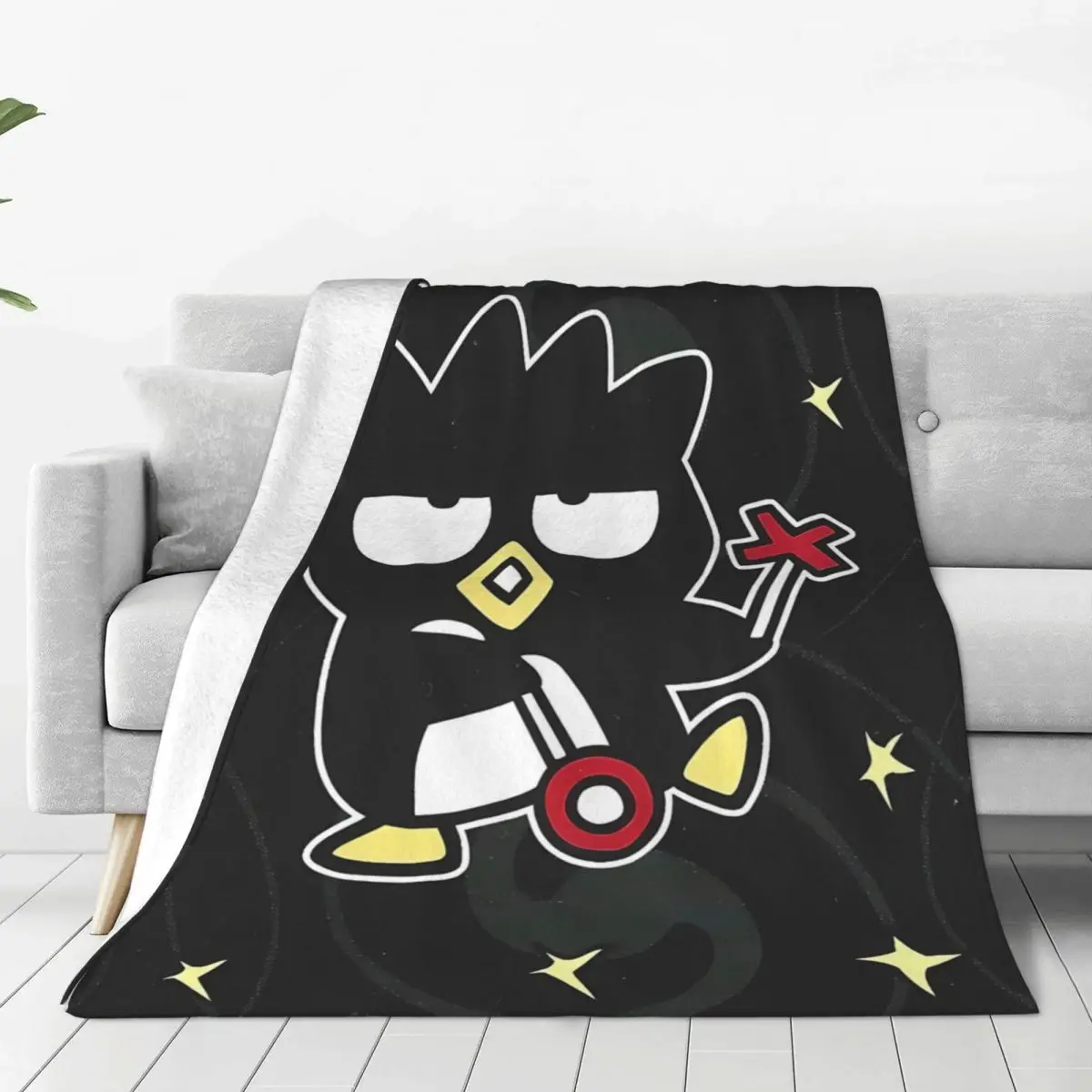 Bad Badtz Maru Blanket Airplane Travel Flannel Throw Blanket For Home Decor Soft Design Quality Bedspread Gift