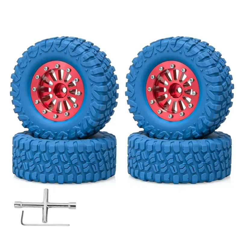 65mm Tyre 1.45-inch Bar Shaped Wheel Hub Parkway for  1/18TRX4M 1/24 SCX24 FMS Ascent-18 Metal Upgrade Parts Kit RC Car