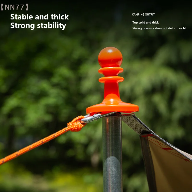 Lightning Proof Cap Camping Tent Pole Support Bar Anti-Thunder Protection Cover Safe Awning Rod Outdoor Tent Hat 4Pcs