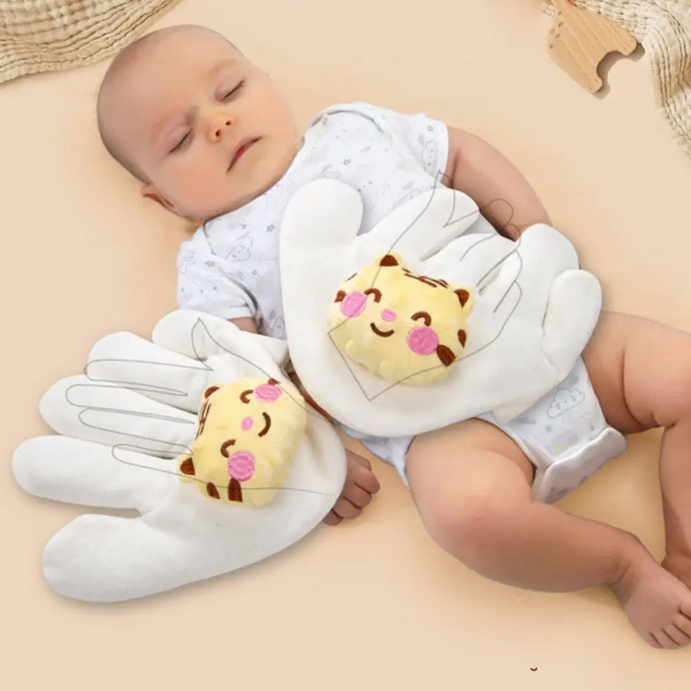 Babies Soothes Palm Cute Cartoon Design Hand Pillow Prevent Startles and Promotes Sleep for Girls Boys