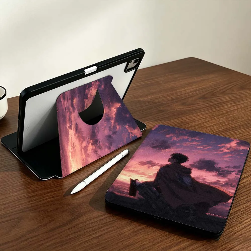Anime A-Attack on Titan For Samsung Galaxy Tab S9 S10 S11 14.6 13.1 inch FE Ultra 360° Rotation Stylus Storage Tablet Case
