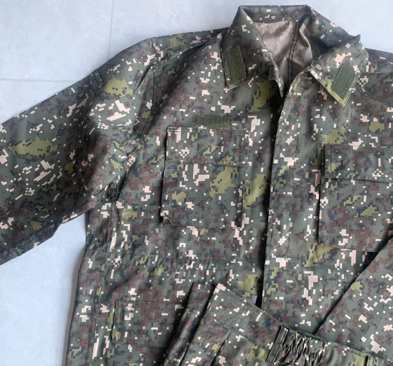 

Koran Camouflage Uniform Green Digit Man Spring Suit Include Jacket Pants Granite
