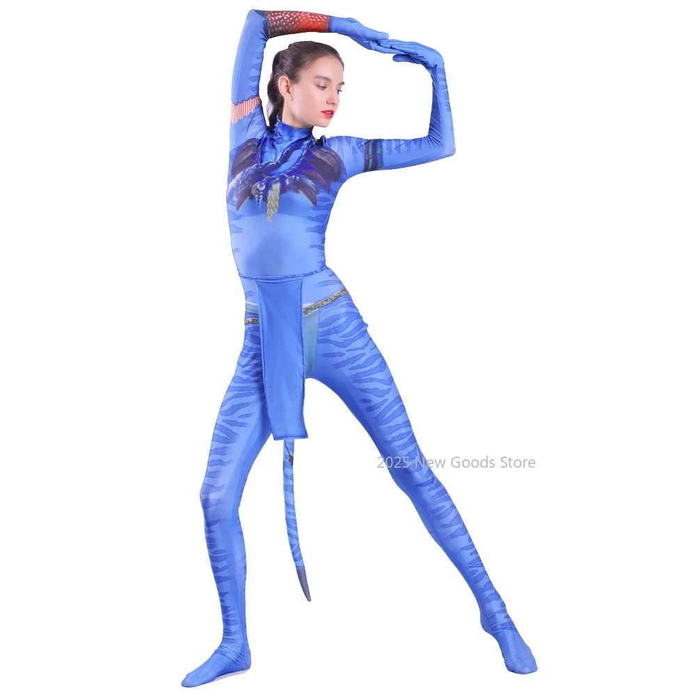 

Kids Spandex Avatar Halloween Costume Aliens Full Bodysuit Jumpsuit for Men and Women