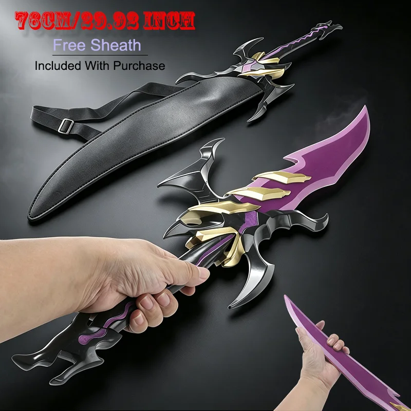 76CM Anime Cosplay Props Sword Replica Model With Sheath Fantasy Style Costume Accessory For Halloween Party Collection Display Ornamen