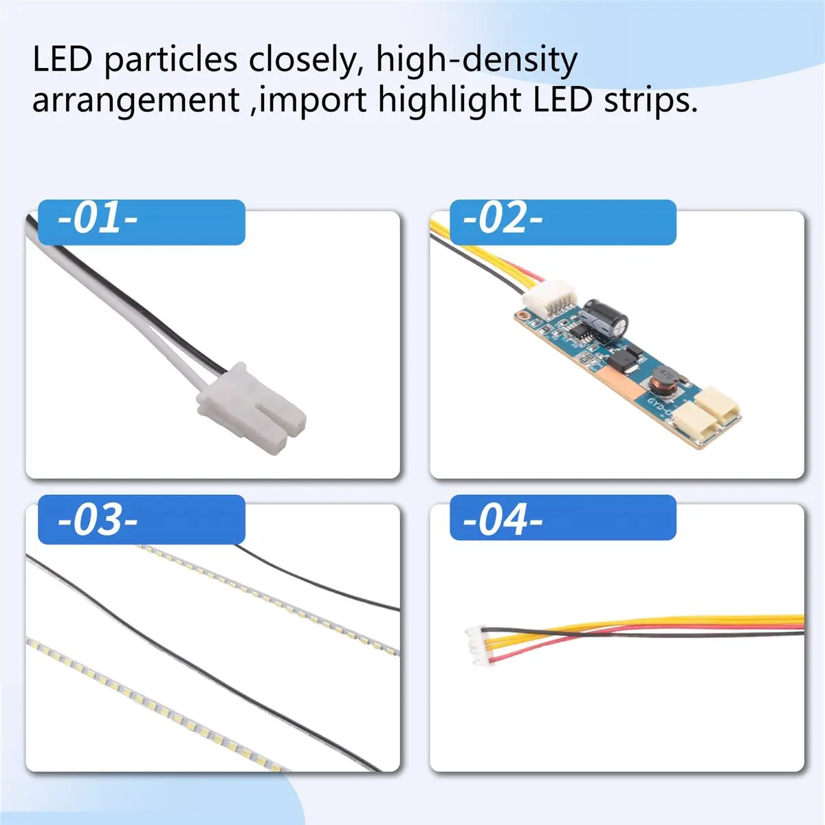 new(A67I) 490mm LED Backlight Strip Kit Update 22 Inch CCFL LCD Screen To LED Monitor